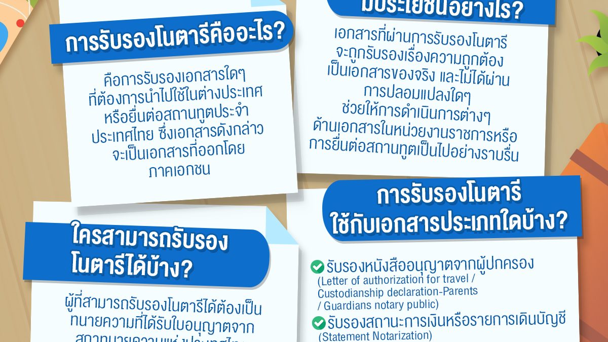 นำเอกสารไปใช้ในต่างประเทศง่ายๆ แค่ได้รับรองโนตารี